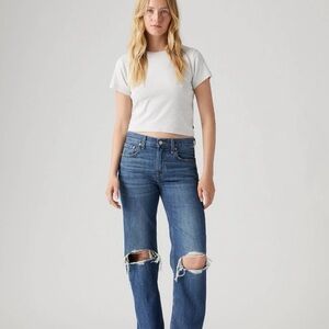 Levi’s Low Pro straight Blue Jeans sz 28 like new